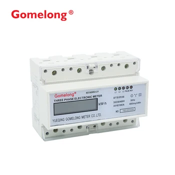 

DDS5558 100A LCD Display Smart Electric Meter 3 Phase Power Meter DIN Rail 7P Wattmeter in Energy Meters Electricity Meter