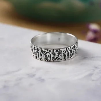 

Titanium steel ring supreme treasure two in one index ring hollow combination can be stitched tide