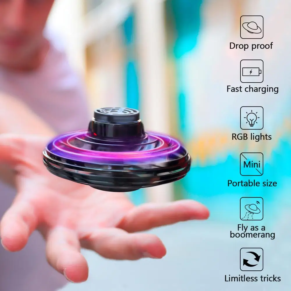 Flynova игрушка с автоматическим Полетным гироскопом мини летающий вращающийся