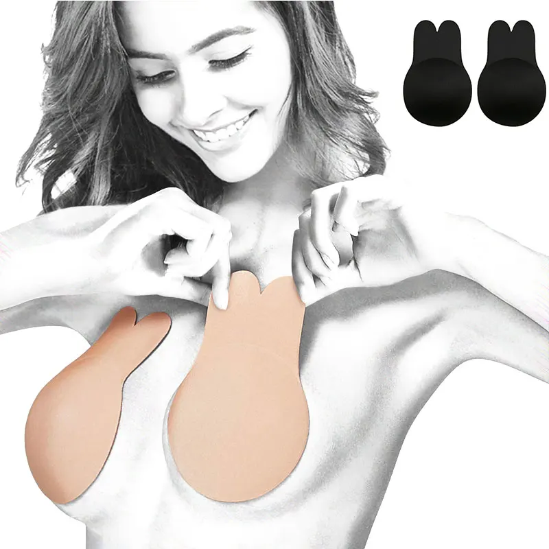 

Breast Lift Tape Rabbit Freedom Bra Invisible Women Self Adhesive Strapless Blackless Stick On Bra Silicone Push Up Underwear