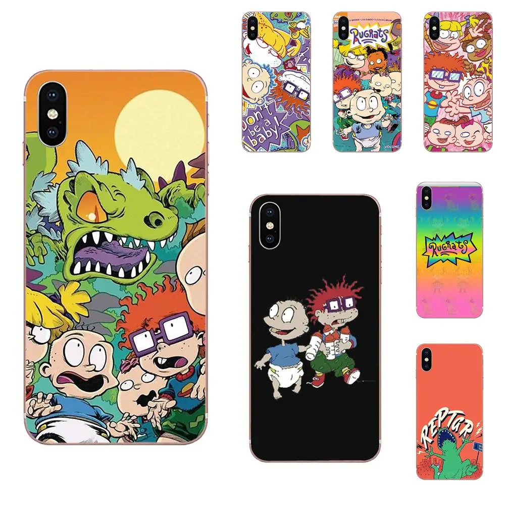 

For LG K50 Q6 Q7 Q8 Q60 X Power 2 3 Nexus 5 5X V10 V20 V30 V40 Q Stylus Soft TPU Case Coque Cover Rugrats Cartoon Cute
