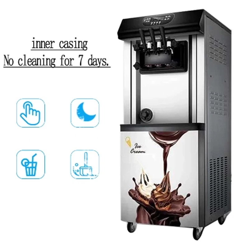 Продвижение продаж! коммерческое автоматическое мороженое машина Трехцветная вертикальная машина для мороженого