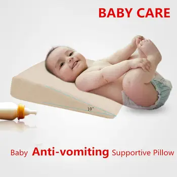 

Wedge Bed Pillow Elevated Supportive Cushion for Baby Slant Acid Reflux Anti-vomiting Supplies