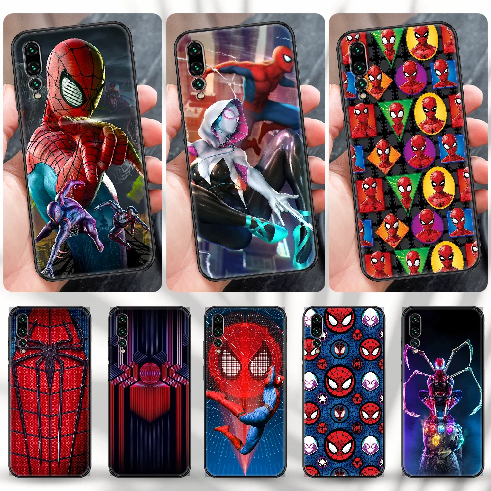Чехол для телефона Super-Spidermans hero Huawei P Mate P10 P20 P30 P40 10 20 Smart Z Pro Lite черный
