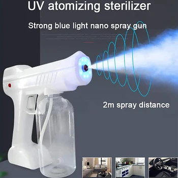 

Disinfection Spray Gun with UV Light US Plug Nano Steam Spray Gun Disinfection Handheld Cordless Nano Atomizing