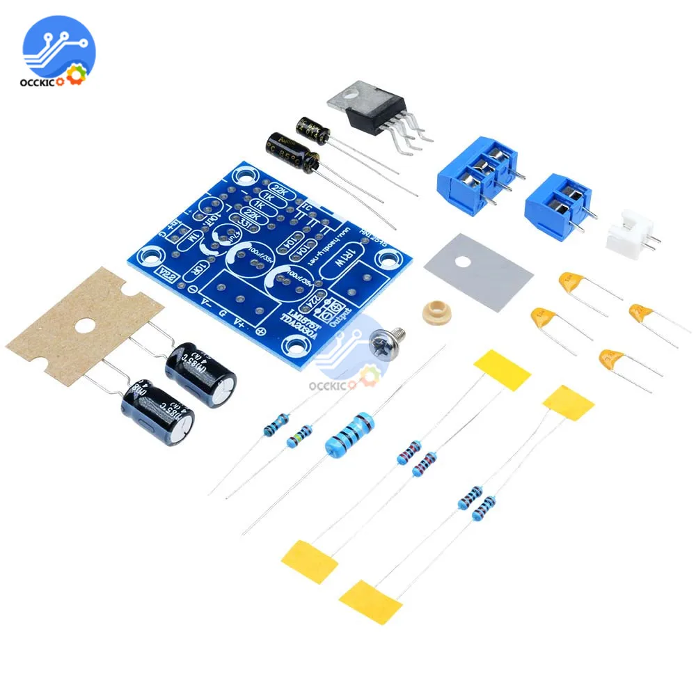 LM1875T плата одноканального усилителя аудио стерео HIFI звуковая плата для Arduino Сделай Сам спикер комплект Preamp