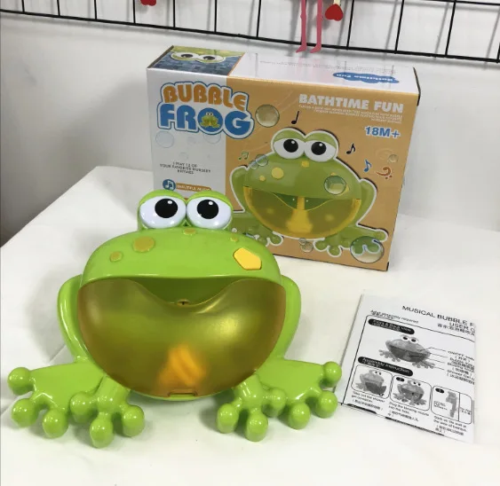 

Celebrity Style Miracle Baby Sponge Bubble Frog Crab Music Frothing Machine Creative Bath Bathroom Water Toys