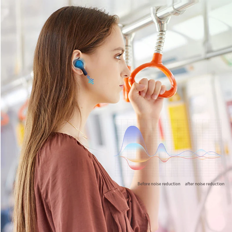PaMu Slide Mini настоящие Беспроводные наушники с шумоподавлением Bluetooth гарнитура TWS