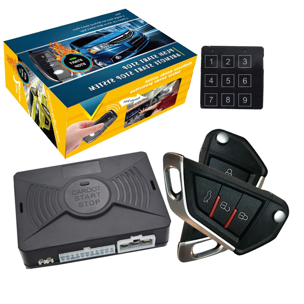 Cardot Pke Keyless Entry Remote Starter Push Engine Start Stop Button System