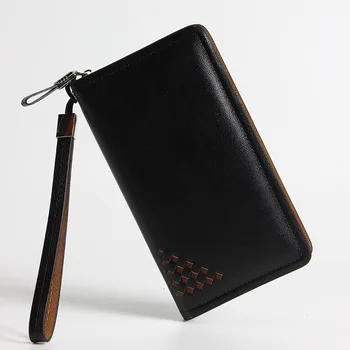 

New Style Men Clutch Bag Leather Handbag Business Large-Volume Wallet Card Bit More Fashion Clutch Bag