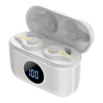 

TWS Bluetooth 5.0 Stereo Noise Cancelling Wireless Earbuds Portable Sports LCD Display IPX5 Waterproof Mini Hands Free Outdoor