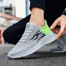 

Hot sale ultralight men's running shoes cushioning mesh breathable men's sports shoes sports fitness training shoes large size 3