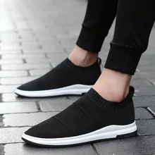 Мужская дышащая удобная обувь для бега; модная парусиновая обувь со шнуровкой; износостойкие мужские кроссовки; zapatillas deportiva L1-32