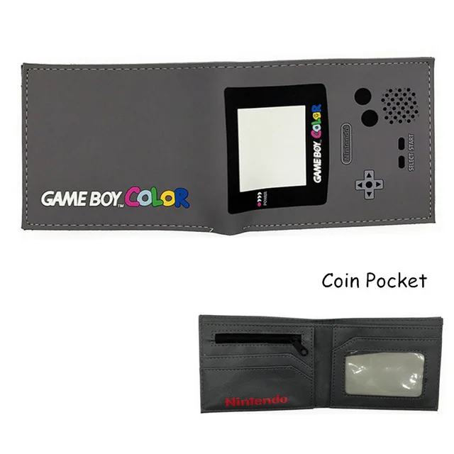 Game Wallet Game Boy Color 3d Design Coin Purse  PVC PU Short  Wallet 