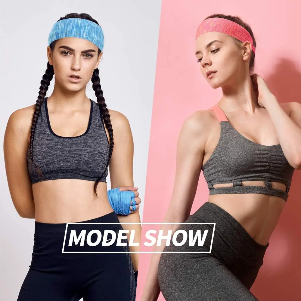 Hot Absorberen Zweet Sport Haarbanden Mannen Vrouwen Elastische Yoga Hoofdbanden Fitness Hoofddeksels Headwrap Sport Haaraccessoires