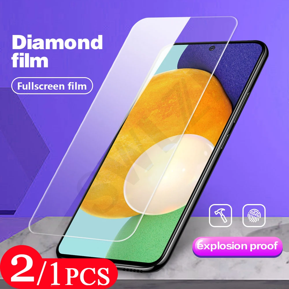 

2/1Pcs cover Phone Screen Protector for Samsung Galaxy A72 A52 A42 A32 5G A91 A71 A71S A51 A41 Tempered Glass HD protective Film