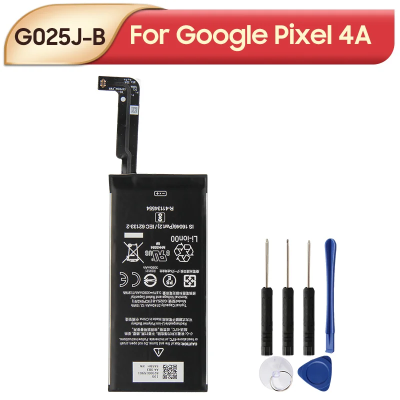 Original Replacement Battery G025J-B For Google Pixel 4A  Pixel4A Phone Batteries 3080mAh