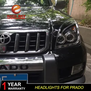 

Car Styling Head Lamp case for Toyota Prado FJ120 Headlights LED Headlight DRL Lens Double Beam Bi-Xenon HID Accessories