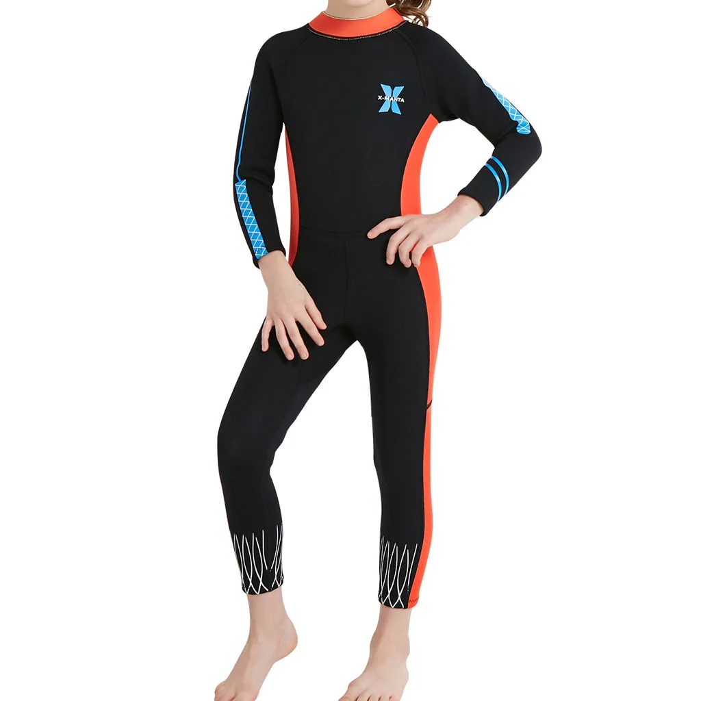 Stretchy Girls Wetsuit Diving Kid Jumpsuit Surfing Snorkeling Coverall Dive Suit  UPF50+UV protection Wetsuits