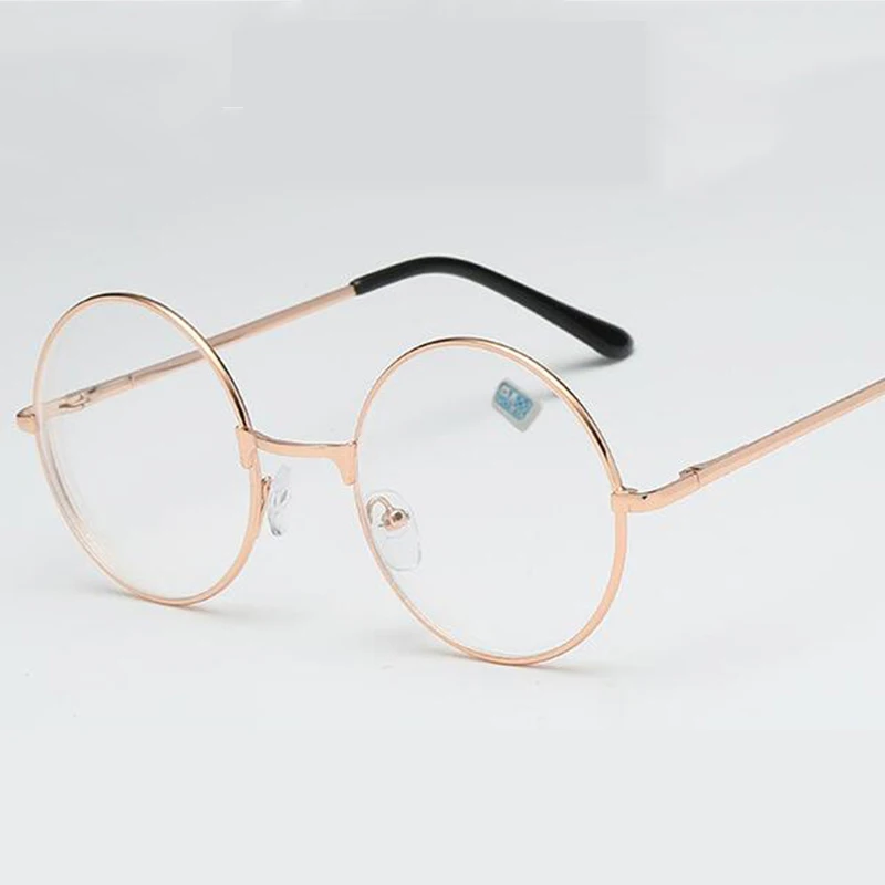 Round Glasses Woman Men Glasses Retro Myopia Optical Metal Frames 1.56 index lens Prescription Eyeglasses -1.0 -1.5 -2.0 to -6.0 3