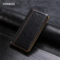 Retro Leather Wallet Flip Case for Realme and Oppo Smartphones (Black)