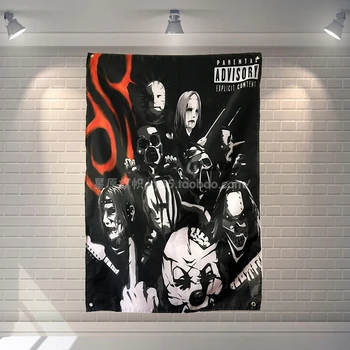 

SLIPKNOT Heavy Metal Music Rock Band Poster Banners Hanging Pictures Art Waterproof Cloth Music Festival Banquet Party Decor