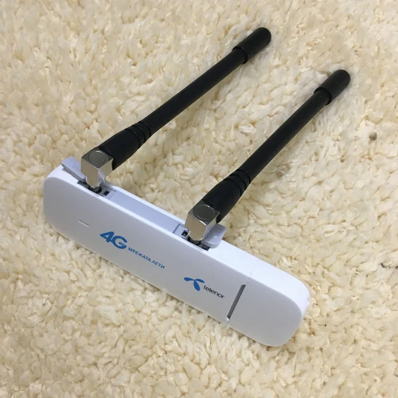 Baratos Nuevo Original desbloqueado HUAWEI E3372 E3372h 153 150Mbps 4G LTE módem USB puerto de antena Dual compatible con todas las bandas con antena crc9