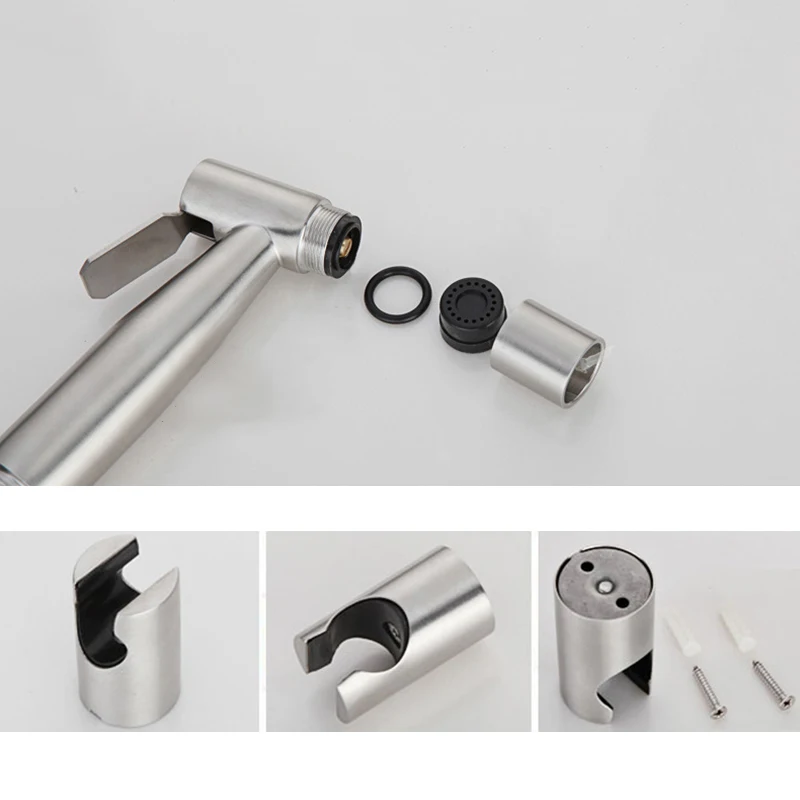 

Handheld Toilet Bidet Sprayer Set Kit Stainless Steel Hand Bidet Faucet For Bathroom Hand Sprayer Shower Head Self Cleaning
