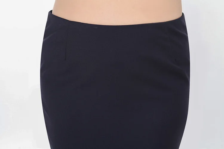 OL Work Plus Size 9XL Summer Short Skirt Women Black Skirts Pencil Skirts High Waist Skirts Faldas Mujer Moda Femele DJ759