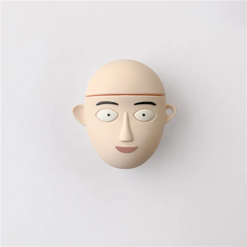 3D Аниме One Punch Man брелок для ключей чехол для наушников s для Apple Airpods 2 силиконовый чехол Защитный чехол для ключей