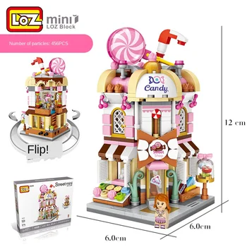 

LOZ mini particle blocks children's toy boys and girls building model street scene assembled birthday present