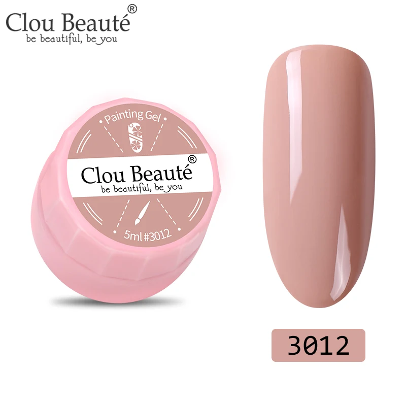 3012 Clou Beaute краска для ногтей маникюр 72 цвета УФ светодиодный замачиваемый УФ-гель для ногтей Топ гель лак для ногтей Гибридный DIY гель для краски - Цвет: 3012