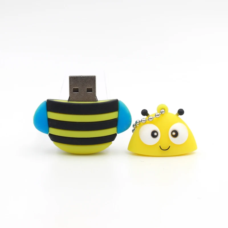 Usb флеш-накопитель, 128 ГБ, 64 ГБ, USB флеш-накопитель, сова, пчела, лиса, Пингвин, мультяшная флешка, memoria stick, 32 ГБ, 16 ГБ, 8 ГБ, флеш-накопитель U disk2.0