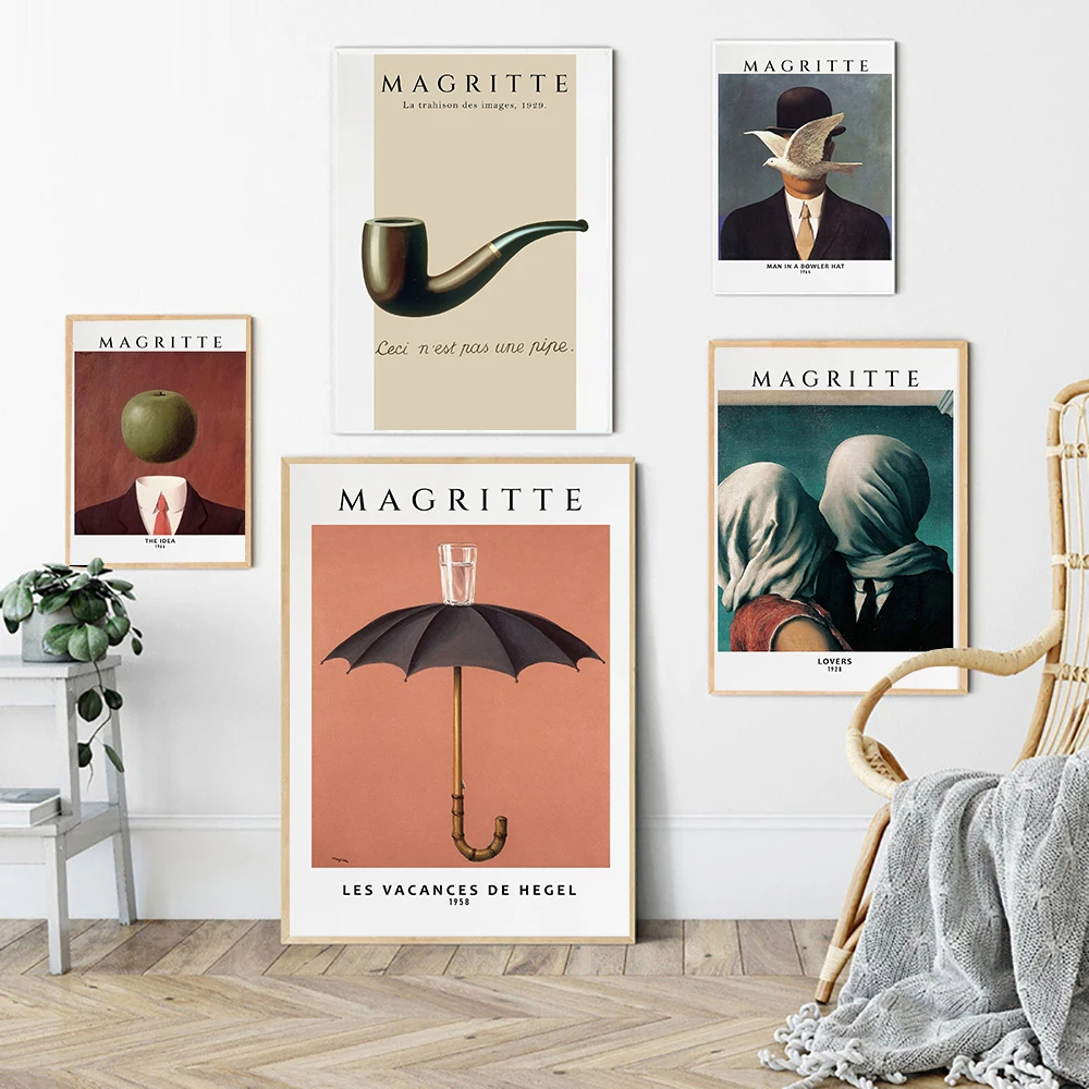 Картина на холсте Magritte сюрреализм классическое искусство Репродукция