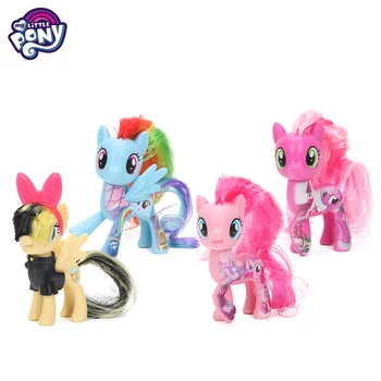 

Original My Little Pony Toys Friendship Is Magic Rainbow Dash Pinkie Model Toy for Little Girl Lifts Reborn Cute Dolls Bonecas