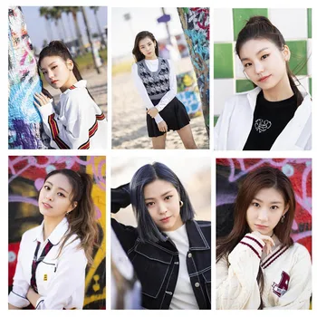 

24PCS/Set Kpop ITZY IT'Z ME IT Z ME Photocard Photo Card PVC Crystal Card Stickers For Bus Student Card Stationery Set