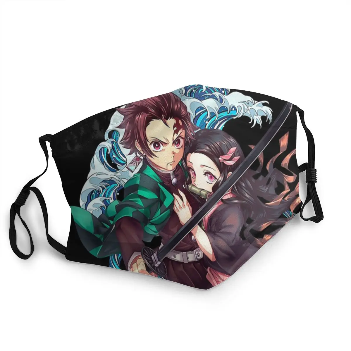 Demon Slayer Kimetsu No Yaiba многоразовая маска для лица японское аниме анти-дымка защита от