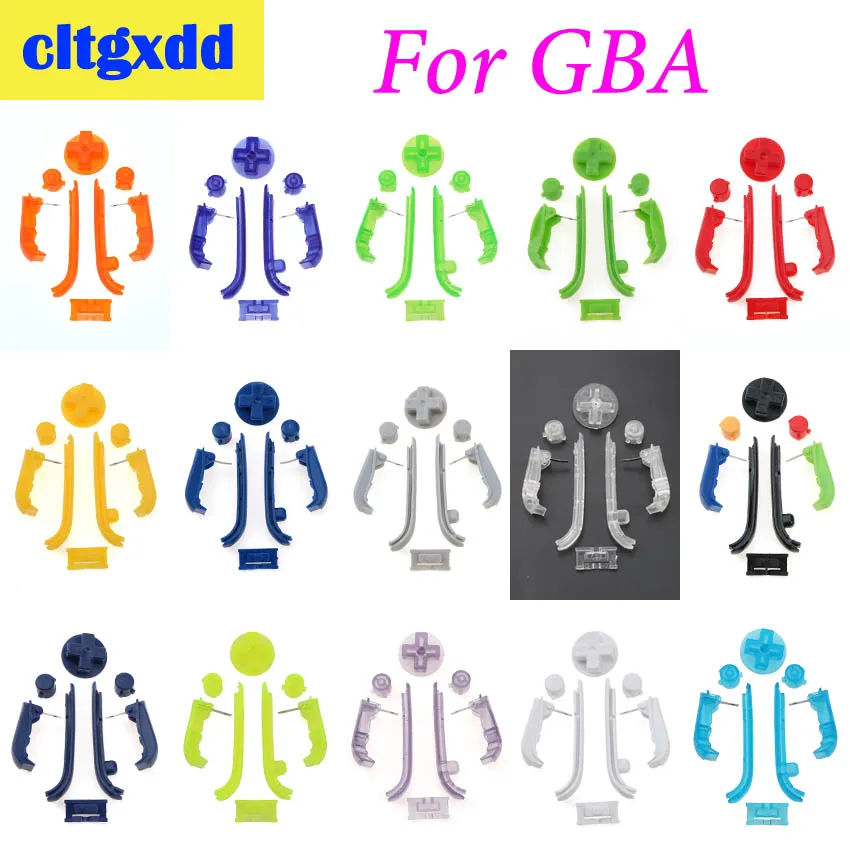 Cltgxdd многоцветные кнопки клавиатуры L R A B для Gameboy Advance рамка GBA D колодки кнопка