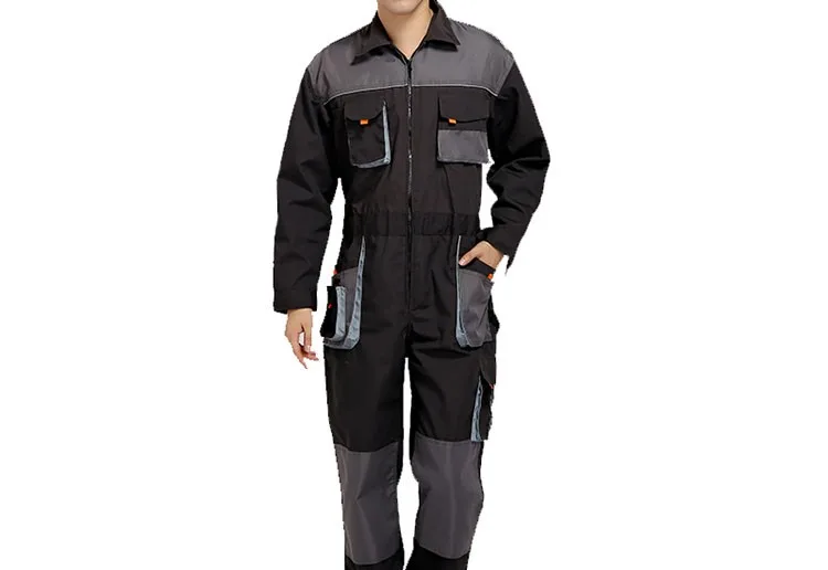 CCGK bib overalls men work coveralls protective repairman strap jumpsuits pants working uniforms plus size sleeveless coverall (3)