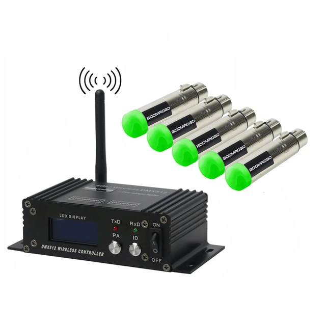 Wireless DMX Transmitter or Receiver DMX512 2.4GHz Digital Display