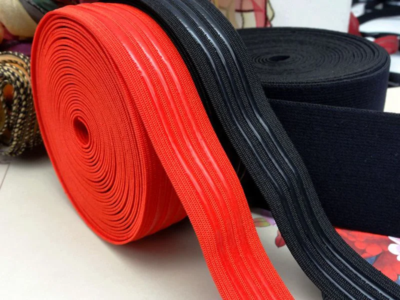 Meetee 5/10M 22/25 мм Non-slip Эластичная Лента силикагель спортивная одежда в полоску на весну и ремень DIY для одежды, аксессуары для шитья Материал EB029