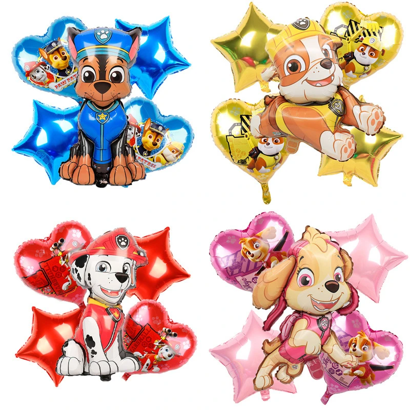 5pcs Paw Patrol Birthday Decoration Kit 