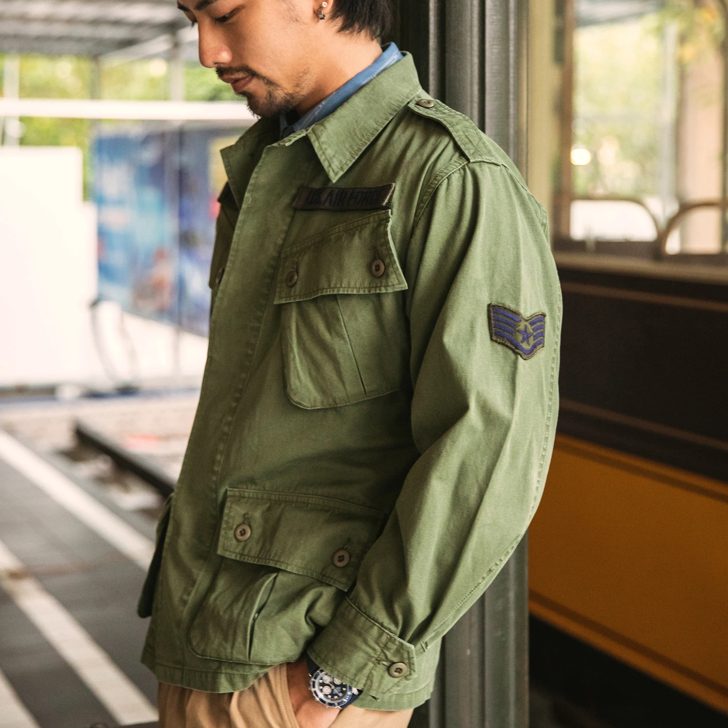 ャングルフ 60s U.S. ARMY jungle fatigue jacket ミリタリー