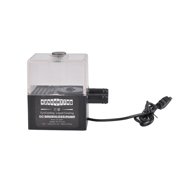 SYSCOOLING SC-300T-USB Cooler Water Tank Integrated Water-cooled Circulation Pump 300L / H DC 12V Silent Computer Components