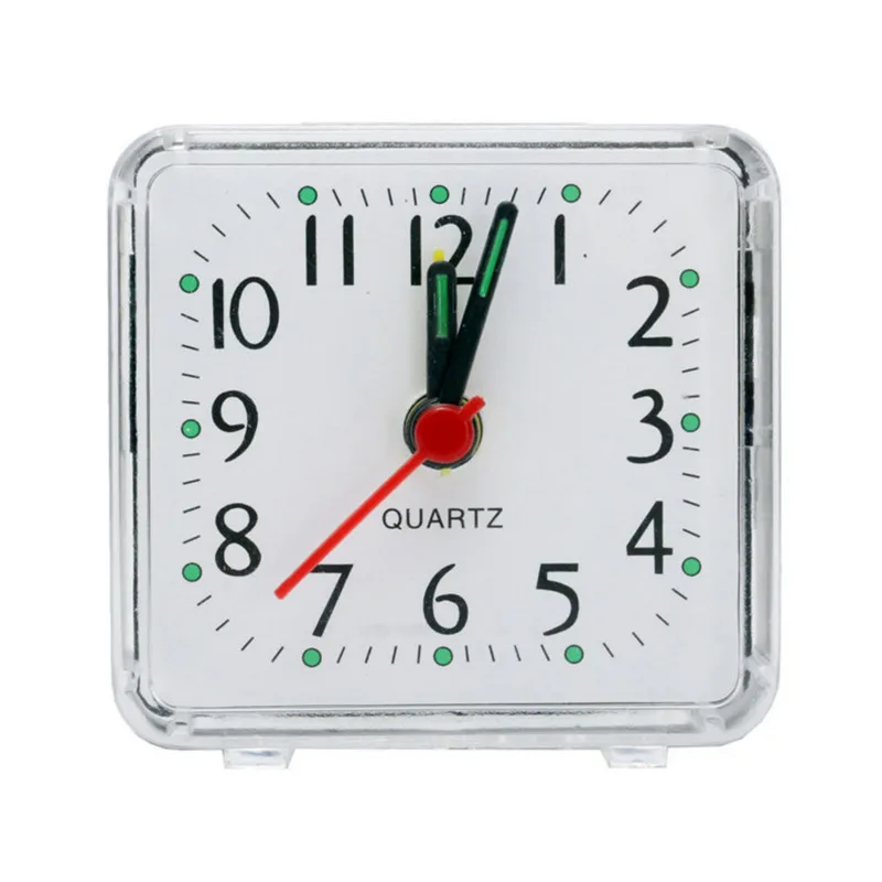 Square Small Bed alarm clock Creative Round Alarm Clock Home Decoration Bedroom bedside office electronic Desktop Digital Clock