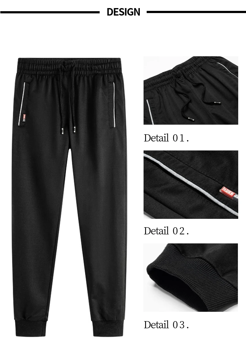 Мужские спортивные штаны размера плюс M-6XL, новинка, мужские брюки для бега, фитнеса, тренировок, уличная одежда из эластичного хлопка, повседневные штаны в стиле хип-хоп