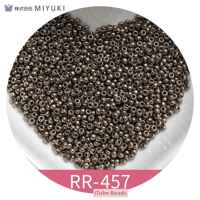 2mm Miyuki Round Beads 11/0 Metalic Gold Silver Bohochic Beaded Bling Beaded Jewelry 10g/Pipe About 1100pieces Garments Sewing RR457 Coffee