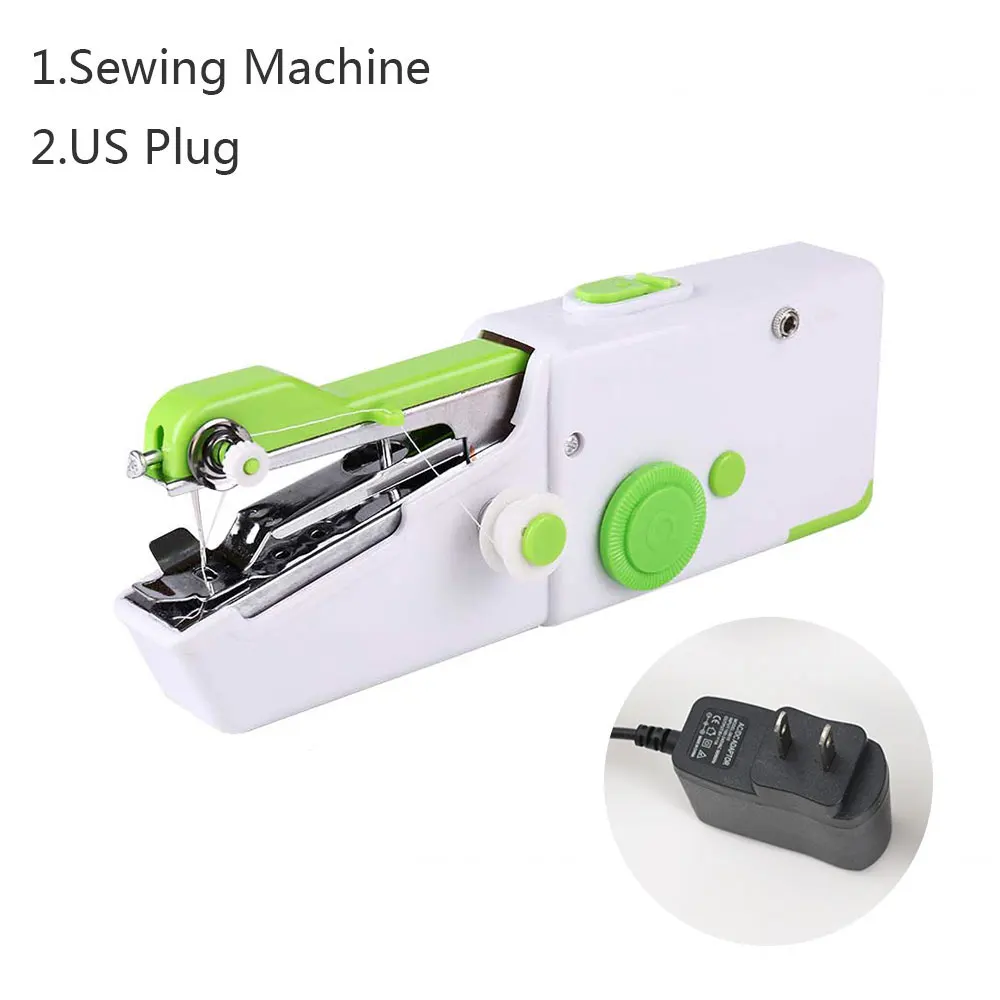 Mini Sewing Machine Handheld Portable Electric Sewing Machine with Bobbin  for Needlework Handwork Home Travel Sewing