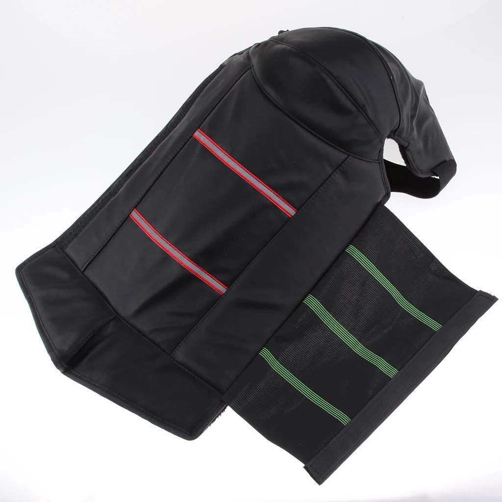 Motorcycle Long Leather Knee Pads Winter Waterproof Knee Pads Skiing Skating Leg Protector Windproof Warm Knee Pads Universal 
