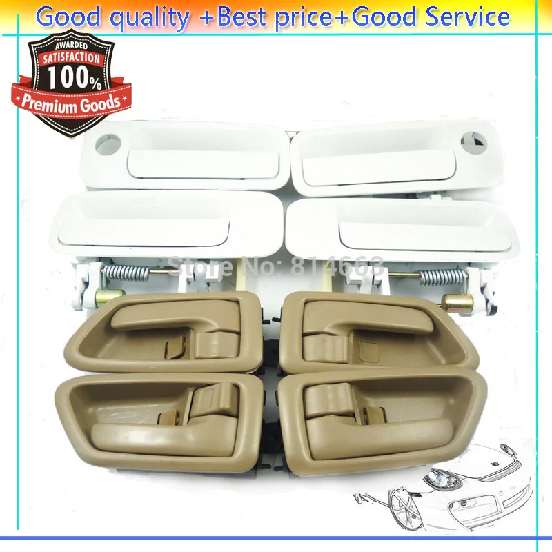 Новинка набор ручек наружной и внутренней двери 69278 AA010 69277AA010B0 для Toyota Camry 1997 1998 1999